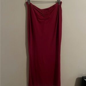 Elegant Red Women's Skirt
